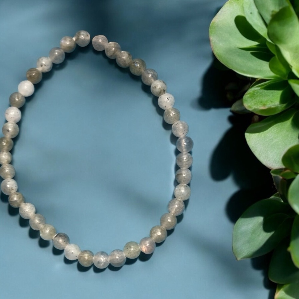 4 mm Labradorite 7” stretch bracelet